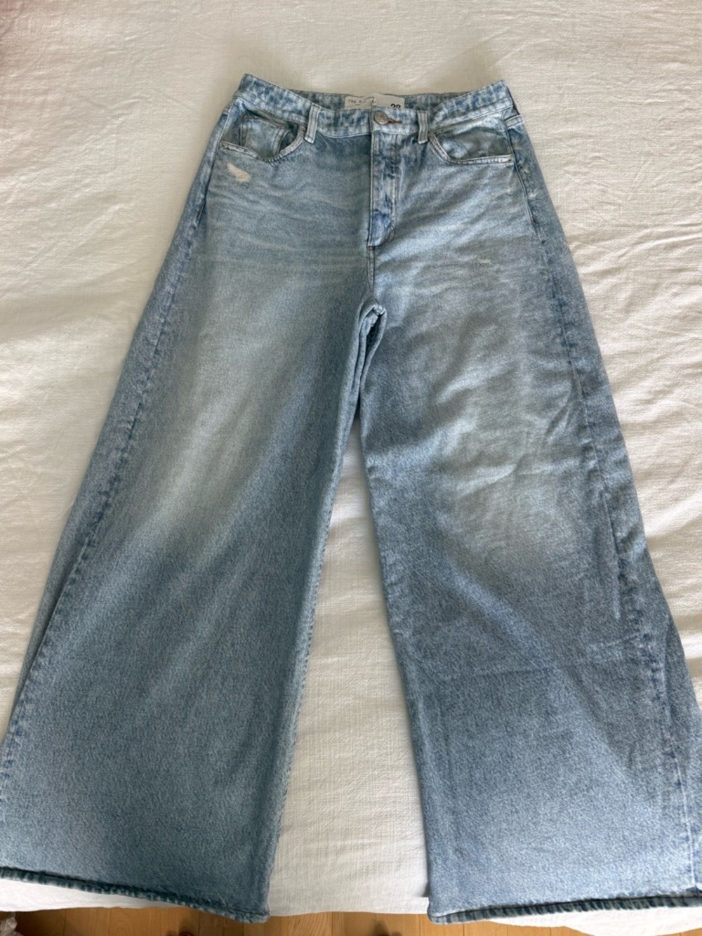 Rag & Bone Miramar High Waist Wide Leg Cotton Terry Sweatpant Jeans